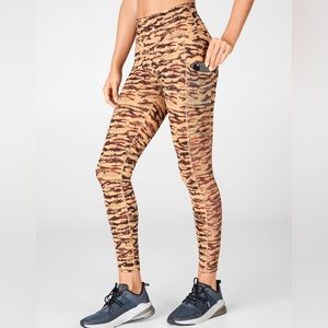 Fabletics On-The-Go PowerHold High-Waisted Tiger Print Legging
